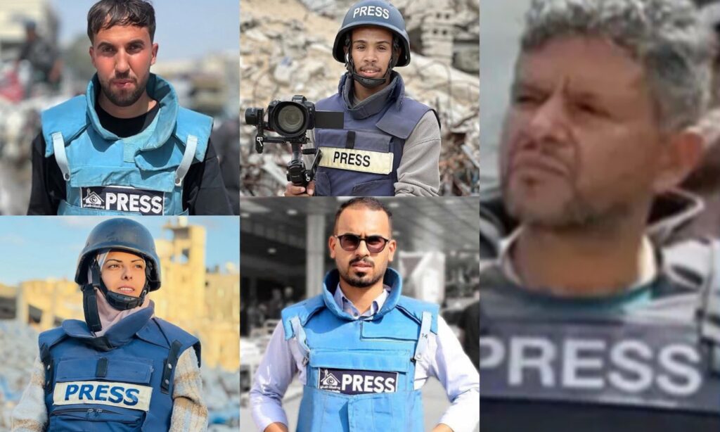El Hospital Israel Nasser, mata a cinco periodistas y pacientes en la «zona segura» de Gaza.