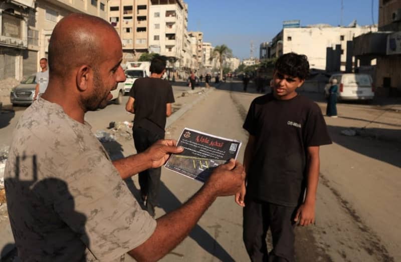 IDF deja folletos, textos, envía grabación a los palestinos que dicen ‘dejar gaza ahora’